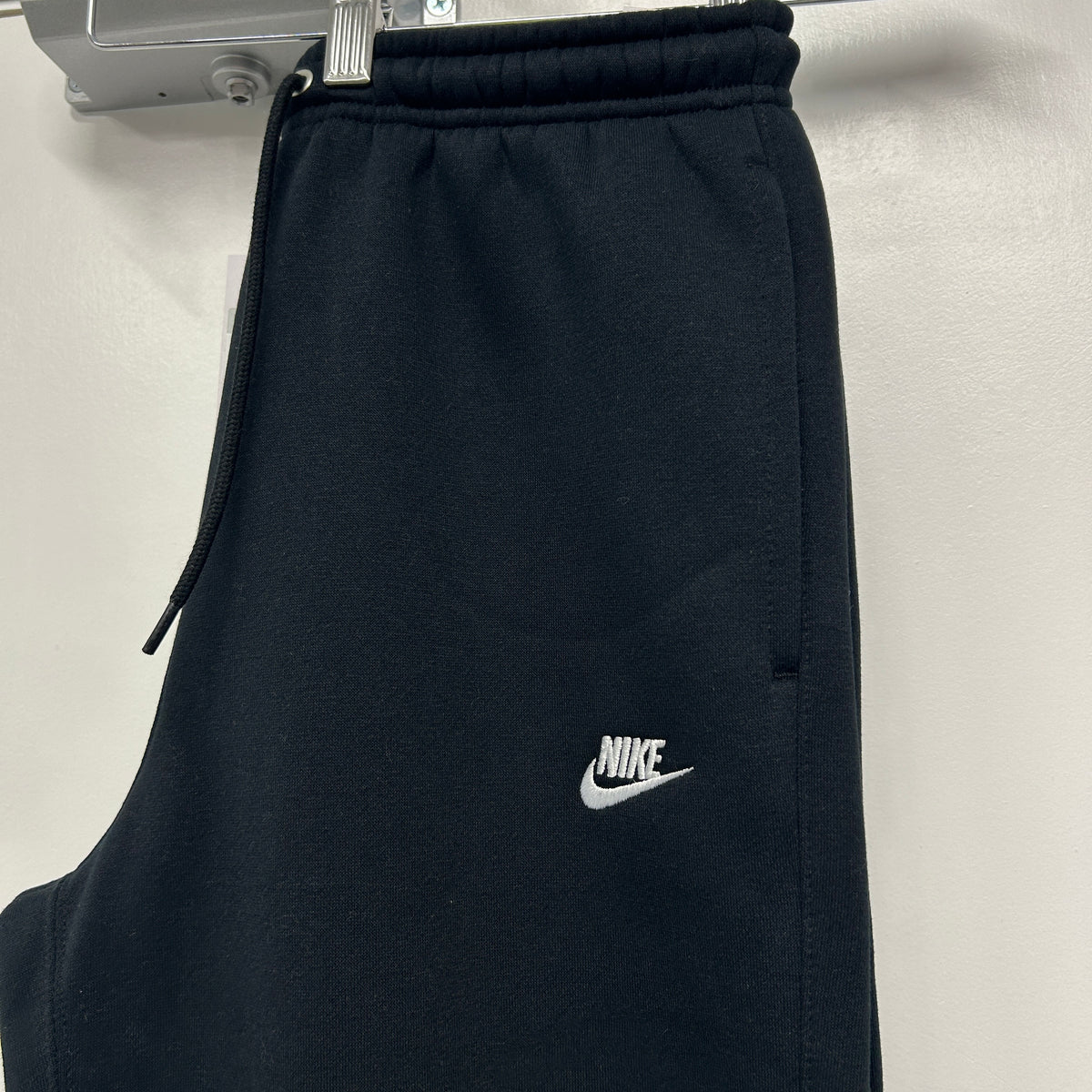 NIKE OPEN HEM FLEECE JOGGERS - BLACK