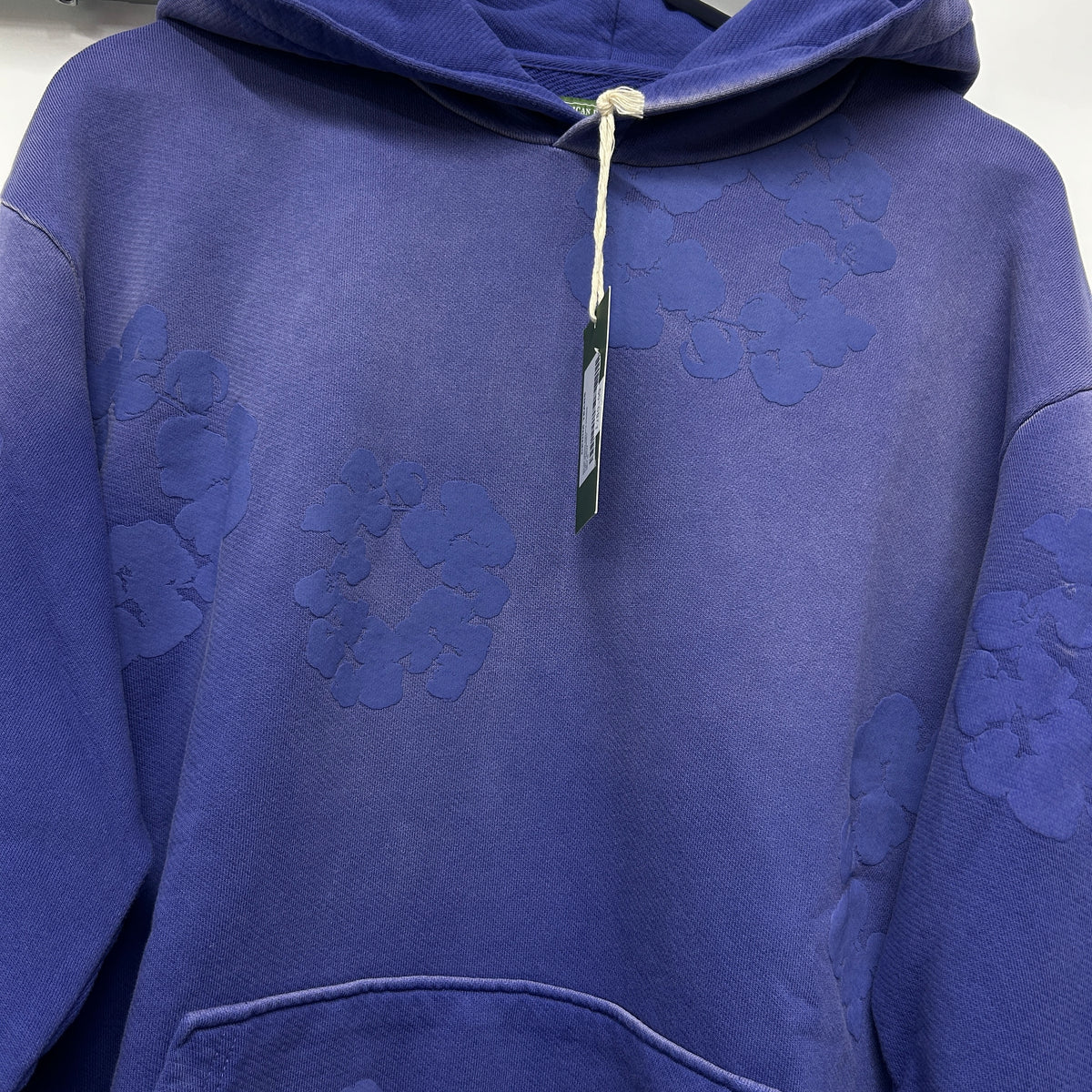 DENIM TEARS HOODIE STONE WASH PURPLE