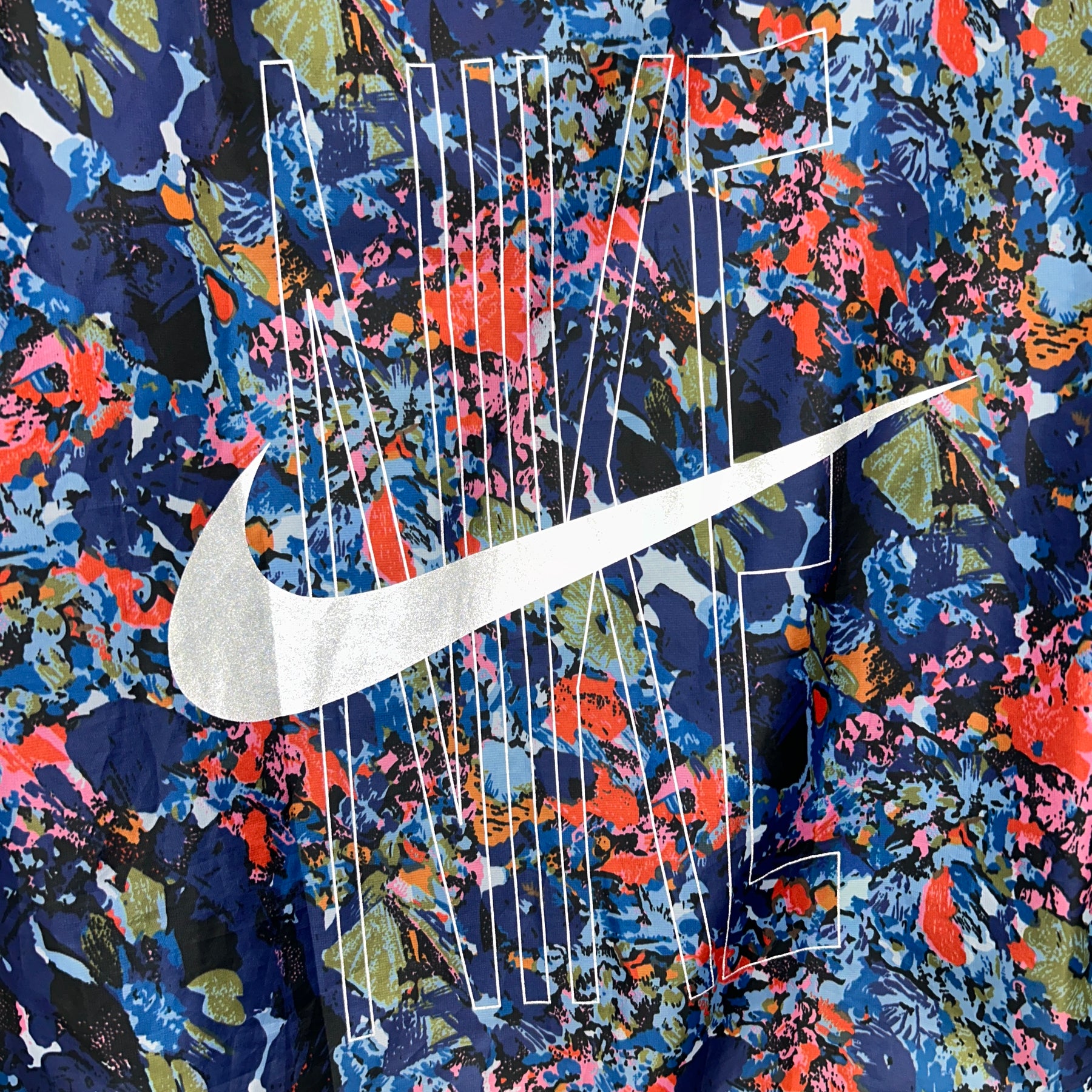 NIKE BLUE FLORAL JACKET