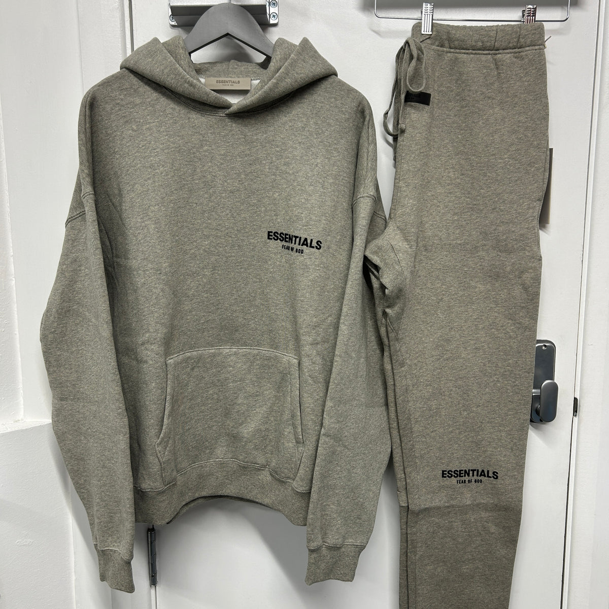 ESSENTIALS DARK OAT TRACKSUIT