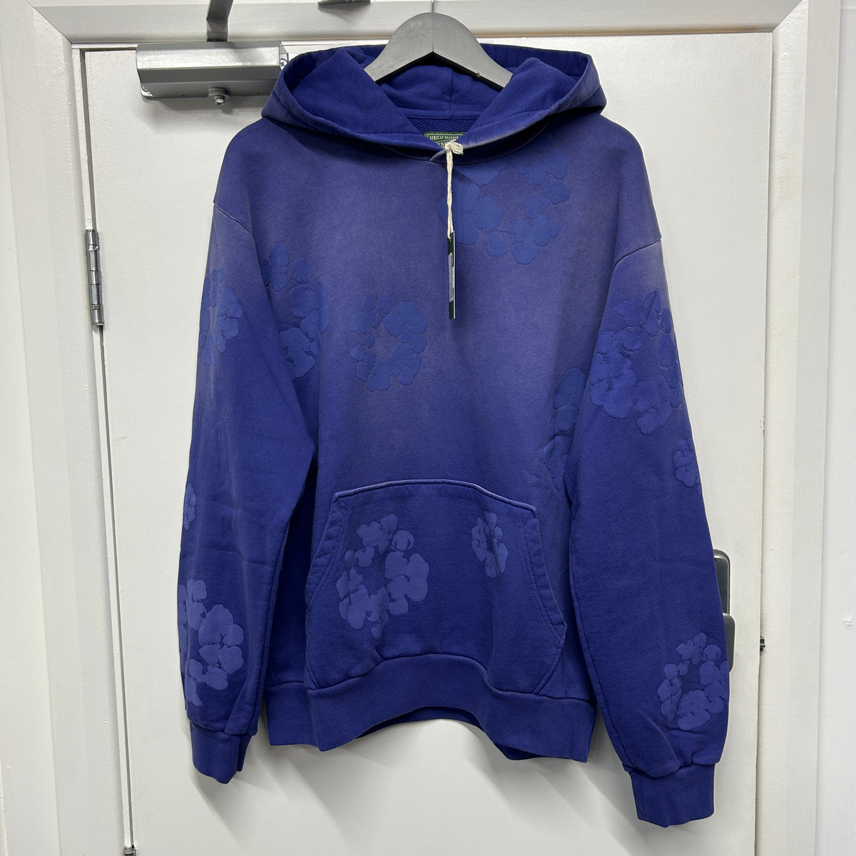 DENIM TEARS HOODIE STONE WASH PURPLE