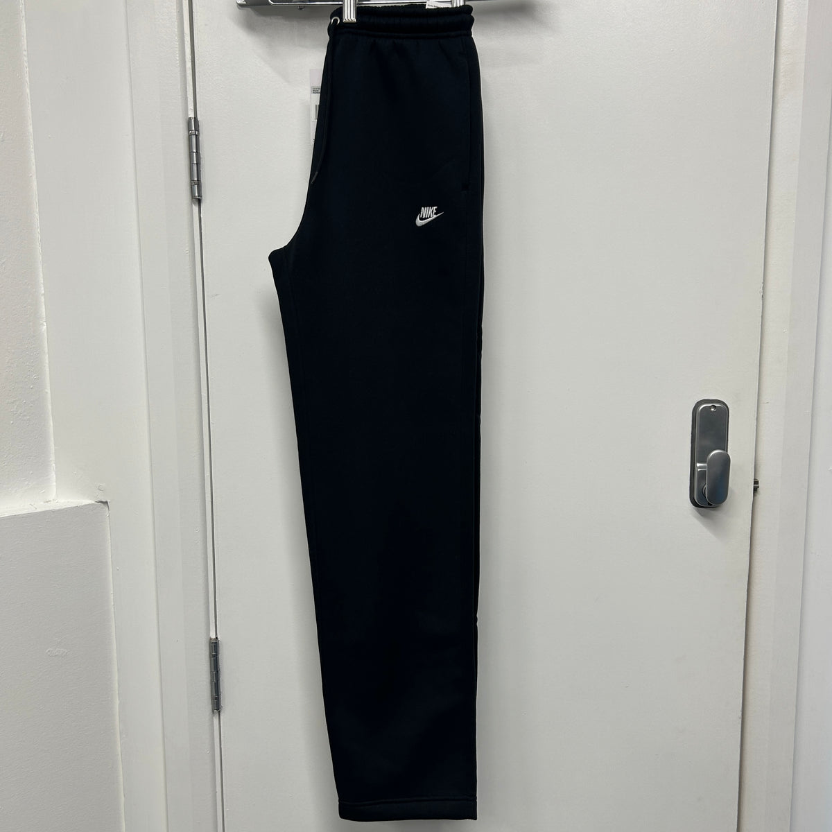 NIKE OPEN HEM FLEECE JOGGERS - BLACK