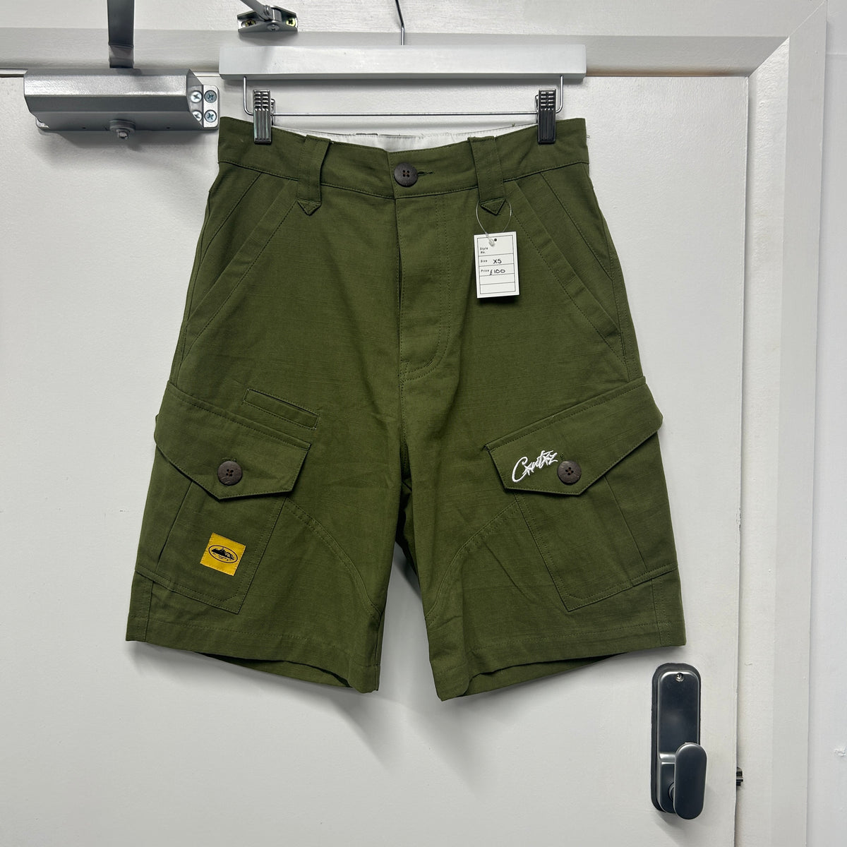 CORTEIZ GREEN CARGO SHORTS