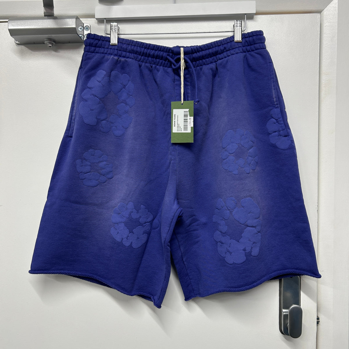 DENIM TEARS STONE WASH SHORTS PURPLE