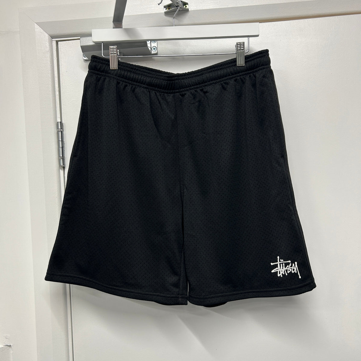 STUSSY HEAVY MESH SHORTS - BLACK