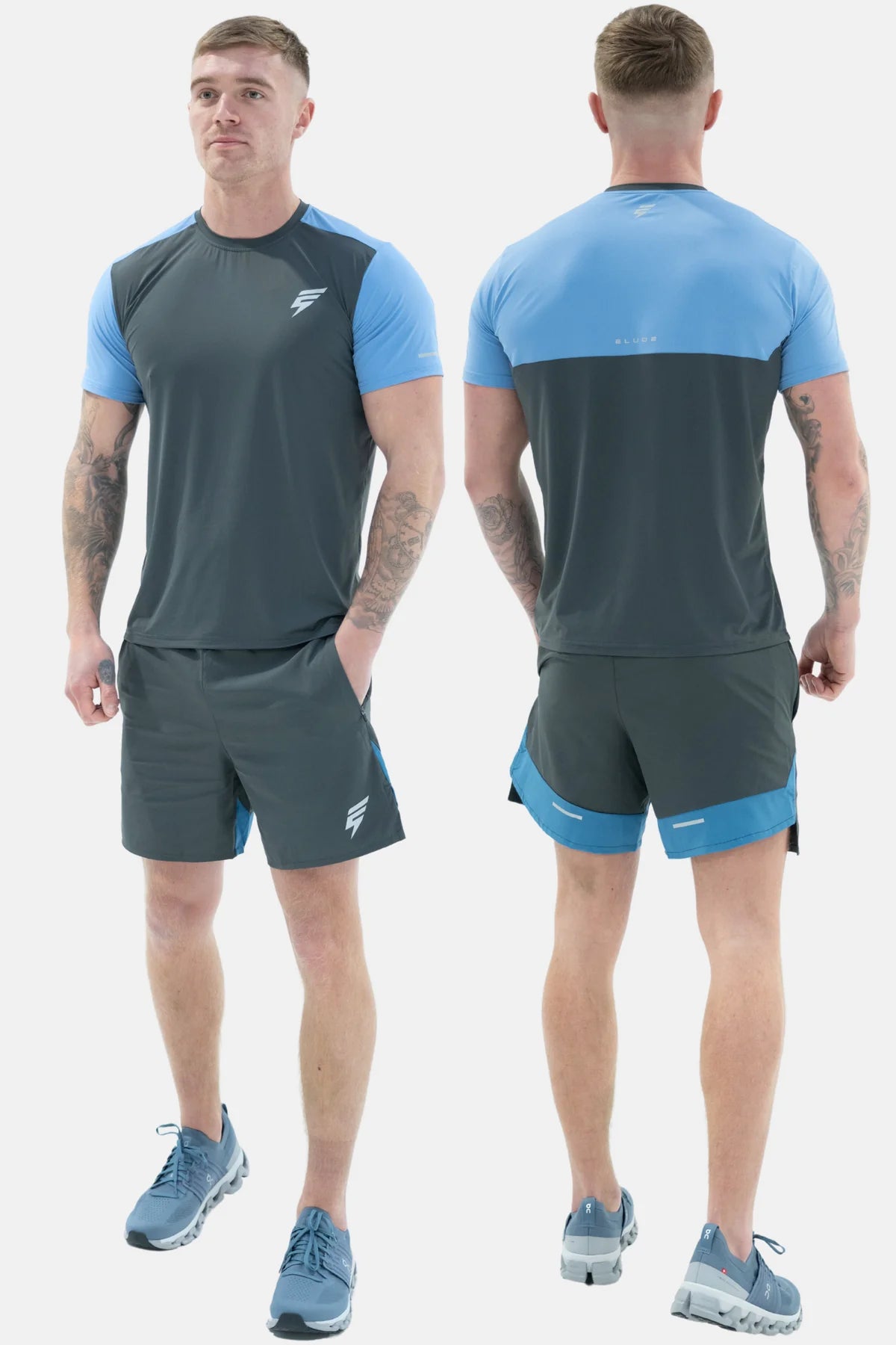 ELUDE SPLIT SET - GREY/OMBRE BLUE