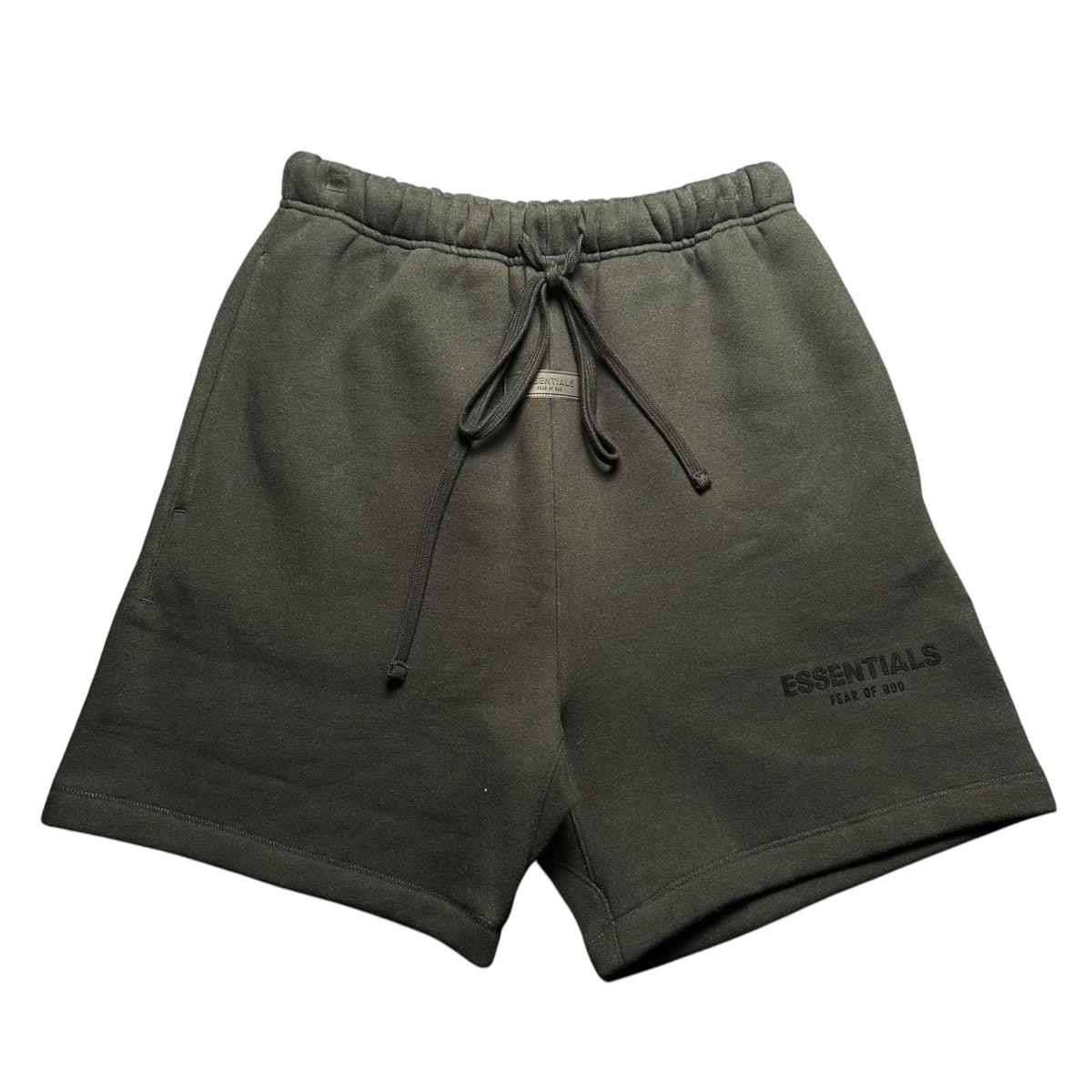 ESSENTIALS BLACK SHORTS