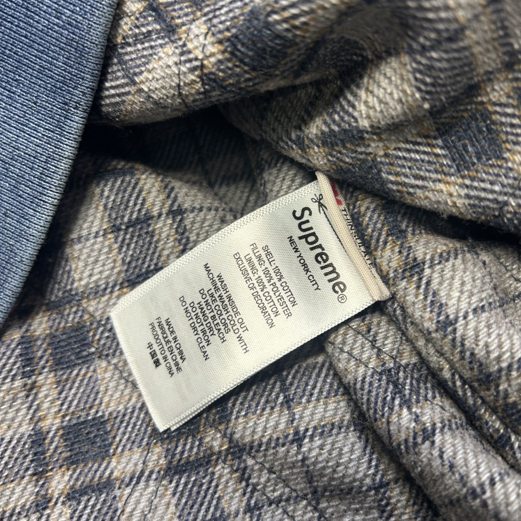 SUPREME DENIM FLEECE LINED