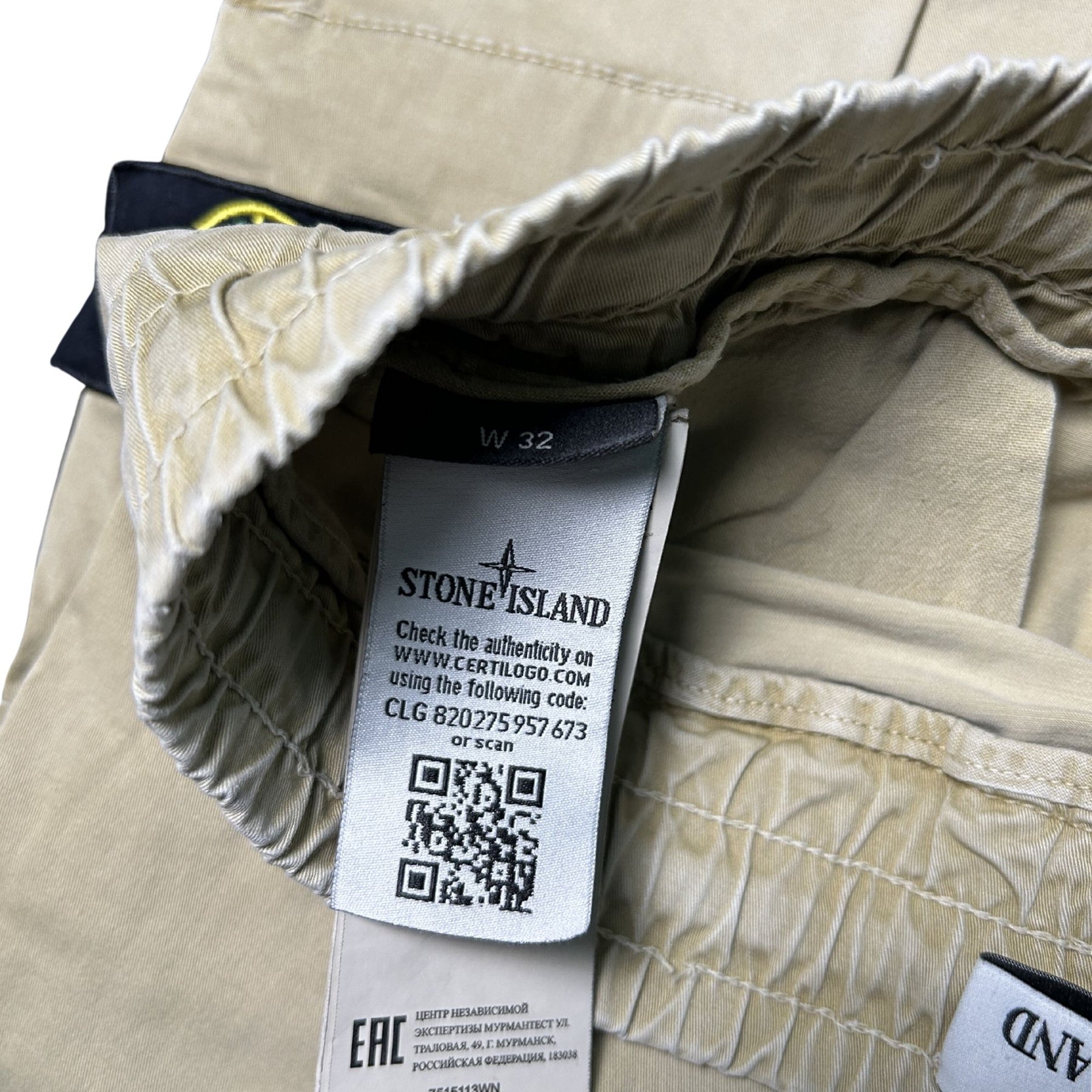STONE ISLAND TAPER FIT CARGOS