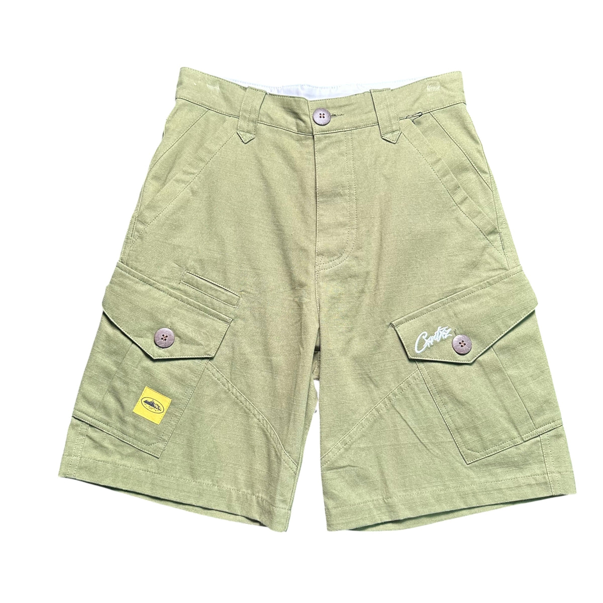 CORTEIZ GREEN CARGO SHORTS