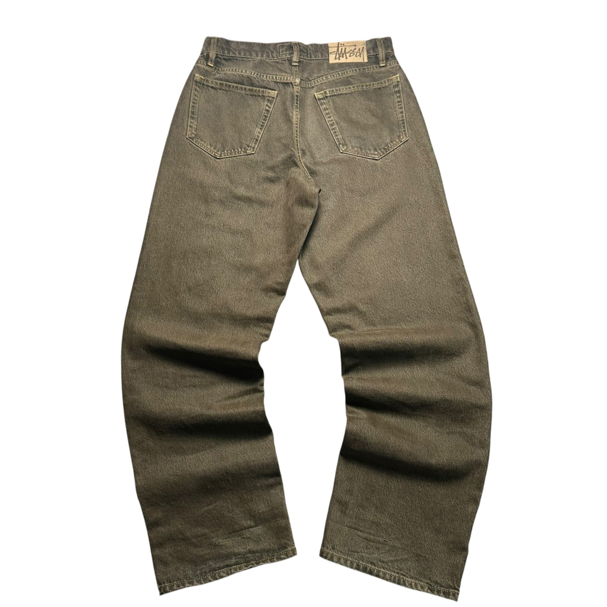 STUSSY BROWN BAGGY JEANS
