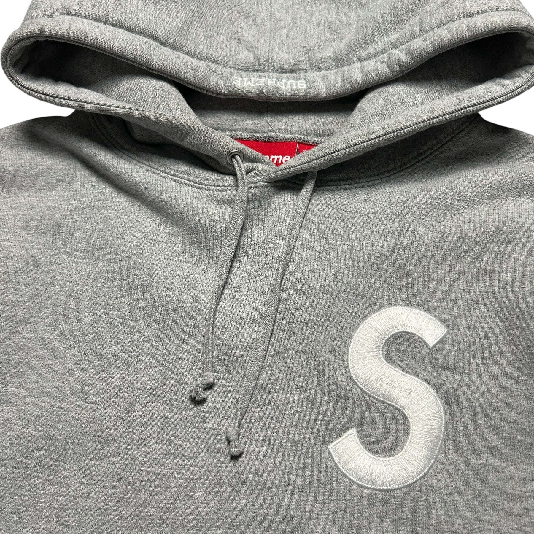 SUPREME S 2 TONE GREY HOODIE