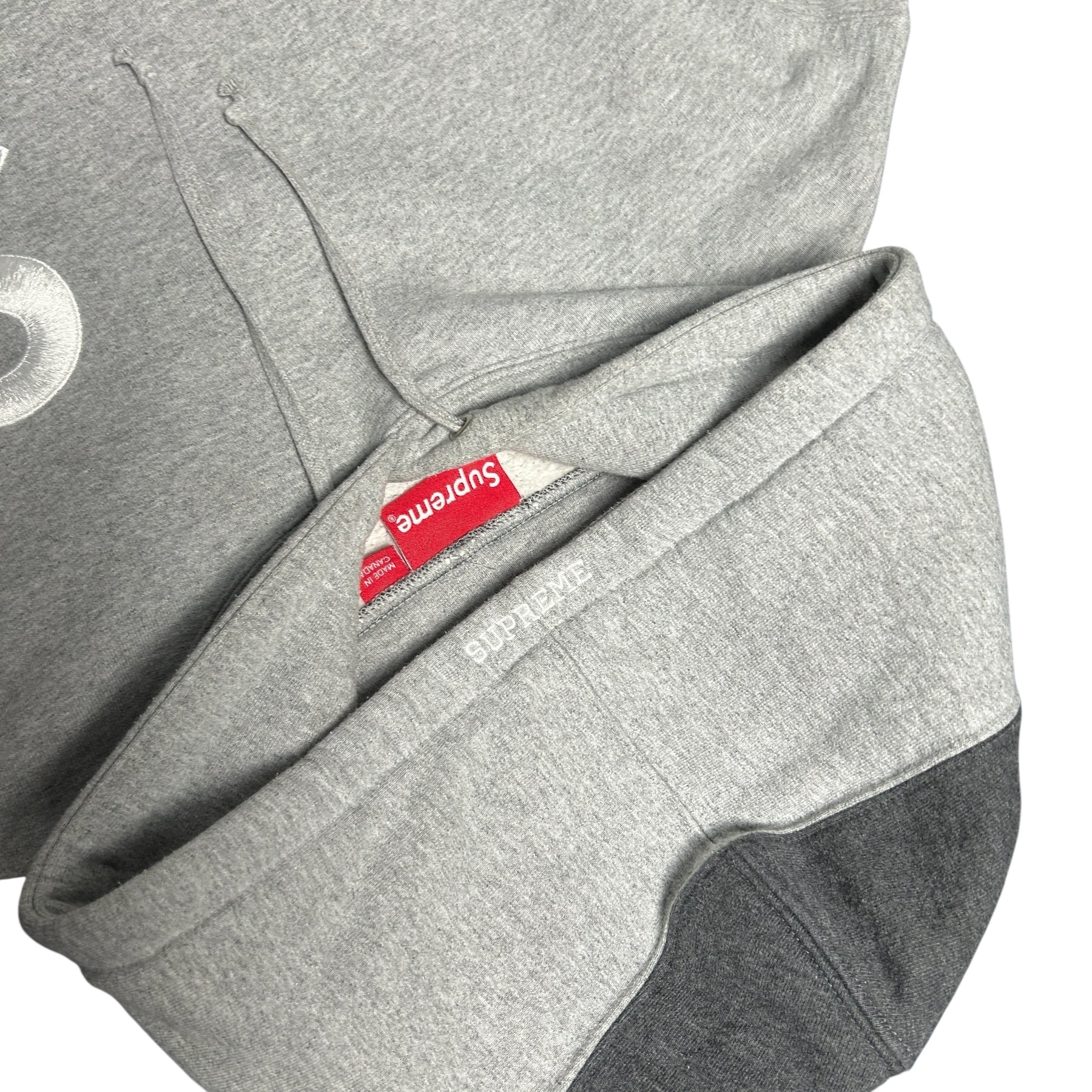 SUPREME S 2 TONE GREY HOODIE