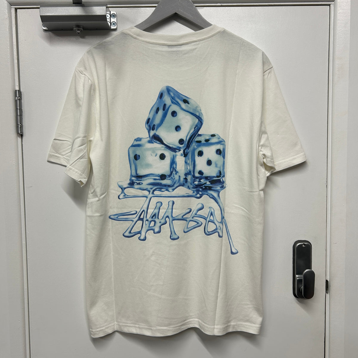 STUSSY DICE MELT TEE - CREAM