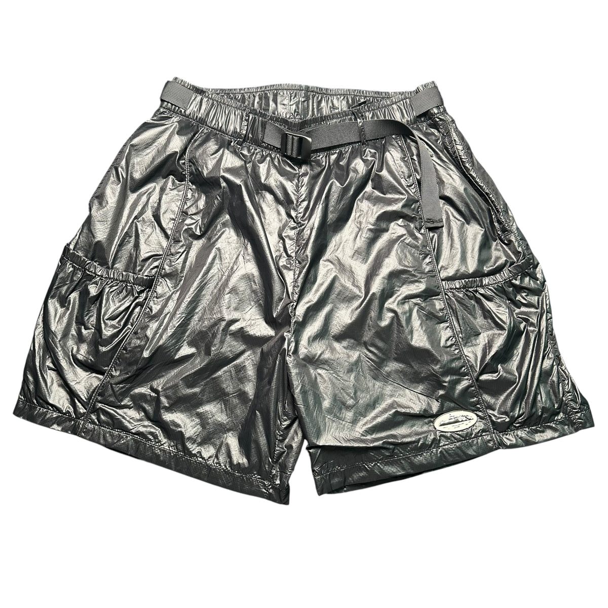 CORTEIZ WET LOOK BLACK SHORTS