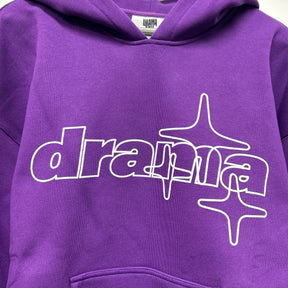 DRAMA LOGO HOODIE - PURPLE
