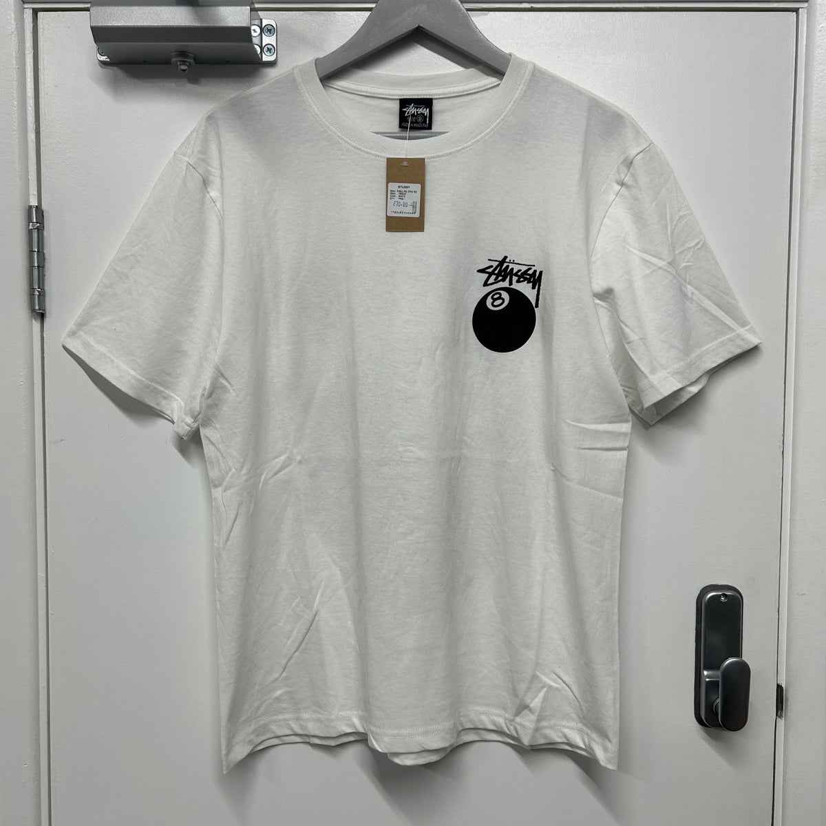 STUSSY 8BALL TEE - WHITE