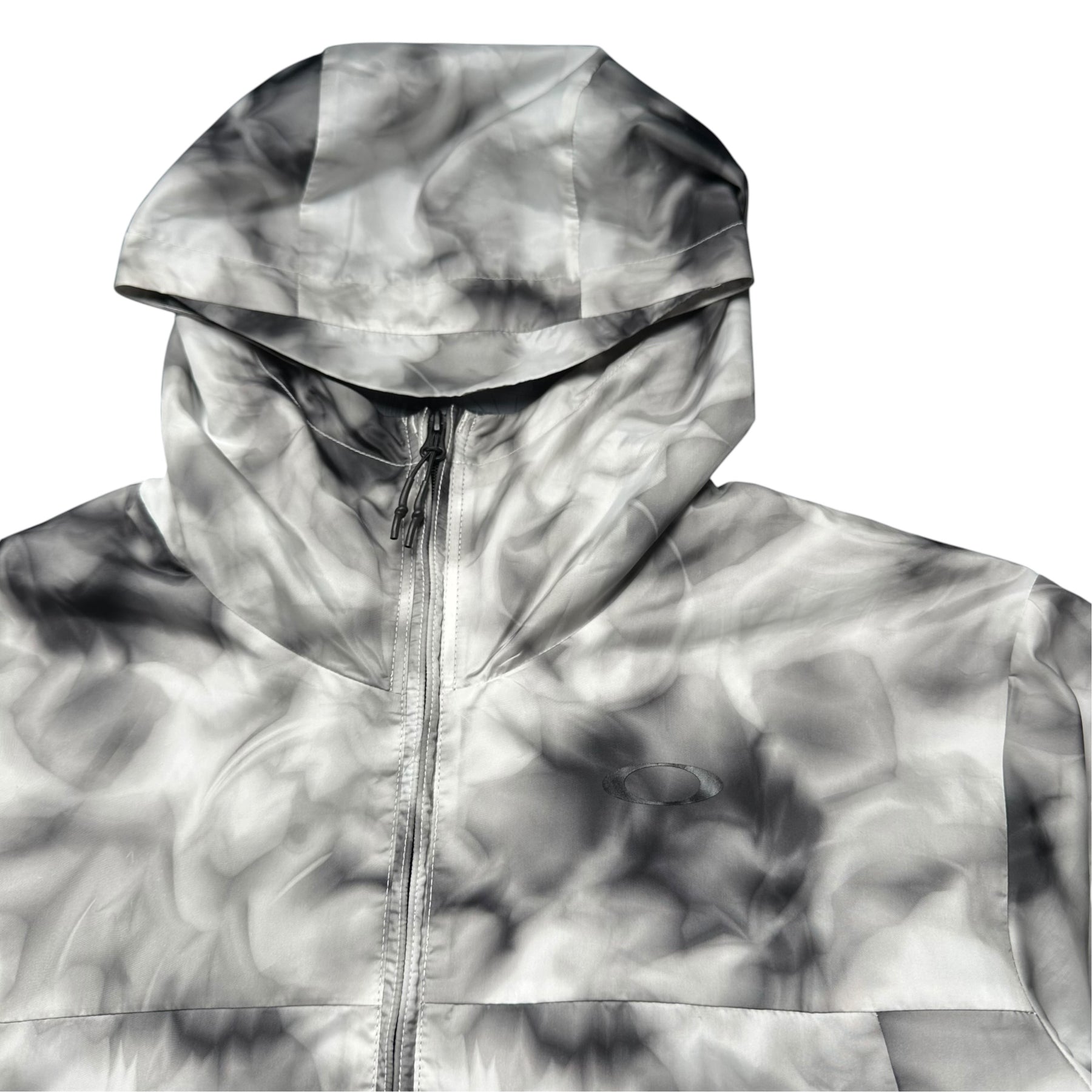 OAKLEY SMOKE PRINT ZIP-UP JACKET