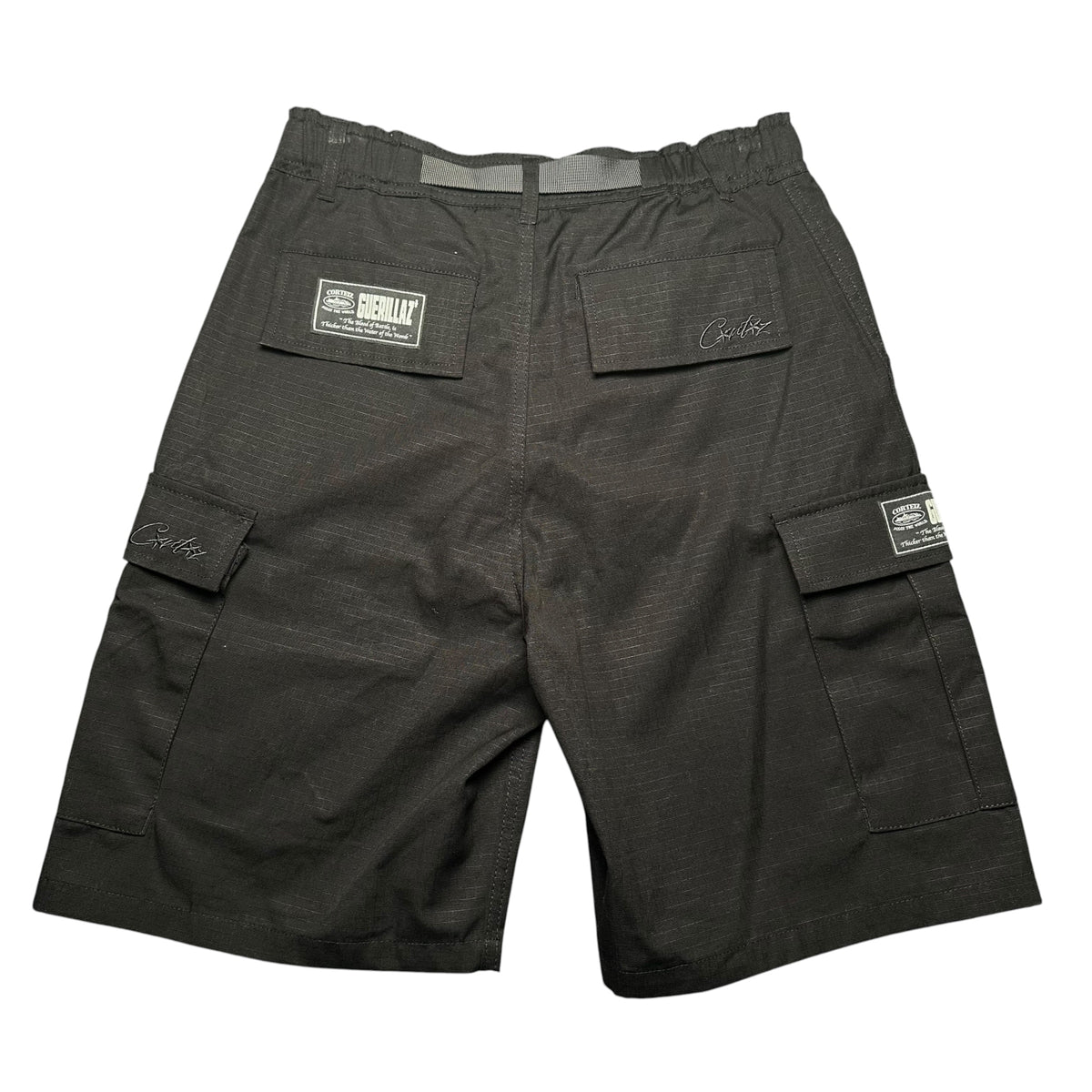 CORTEIZ BLACK CARGO SHORTS