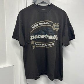 BROKEN PLANET SPACE TRAILS TEE - BROWN