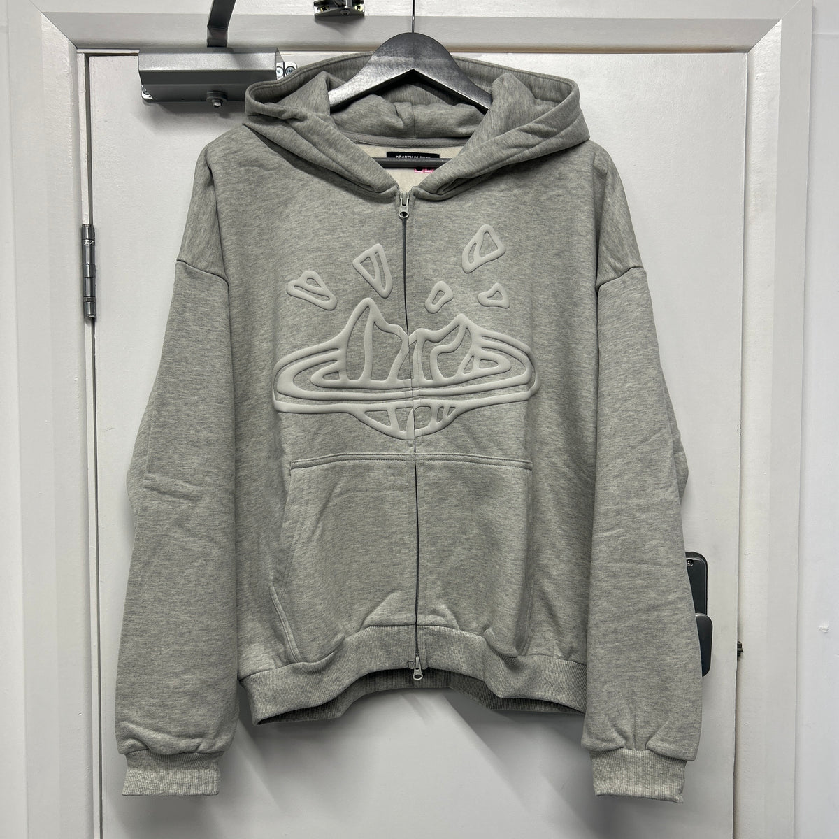 BROKEN PLANET PUFF ZIP-UP GREY