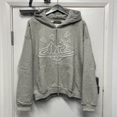 BROKEN PLANET PUFF ZIP-UP GREY