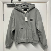 BROKEN PLANET GREY ZIP-UP