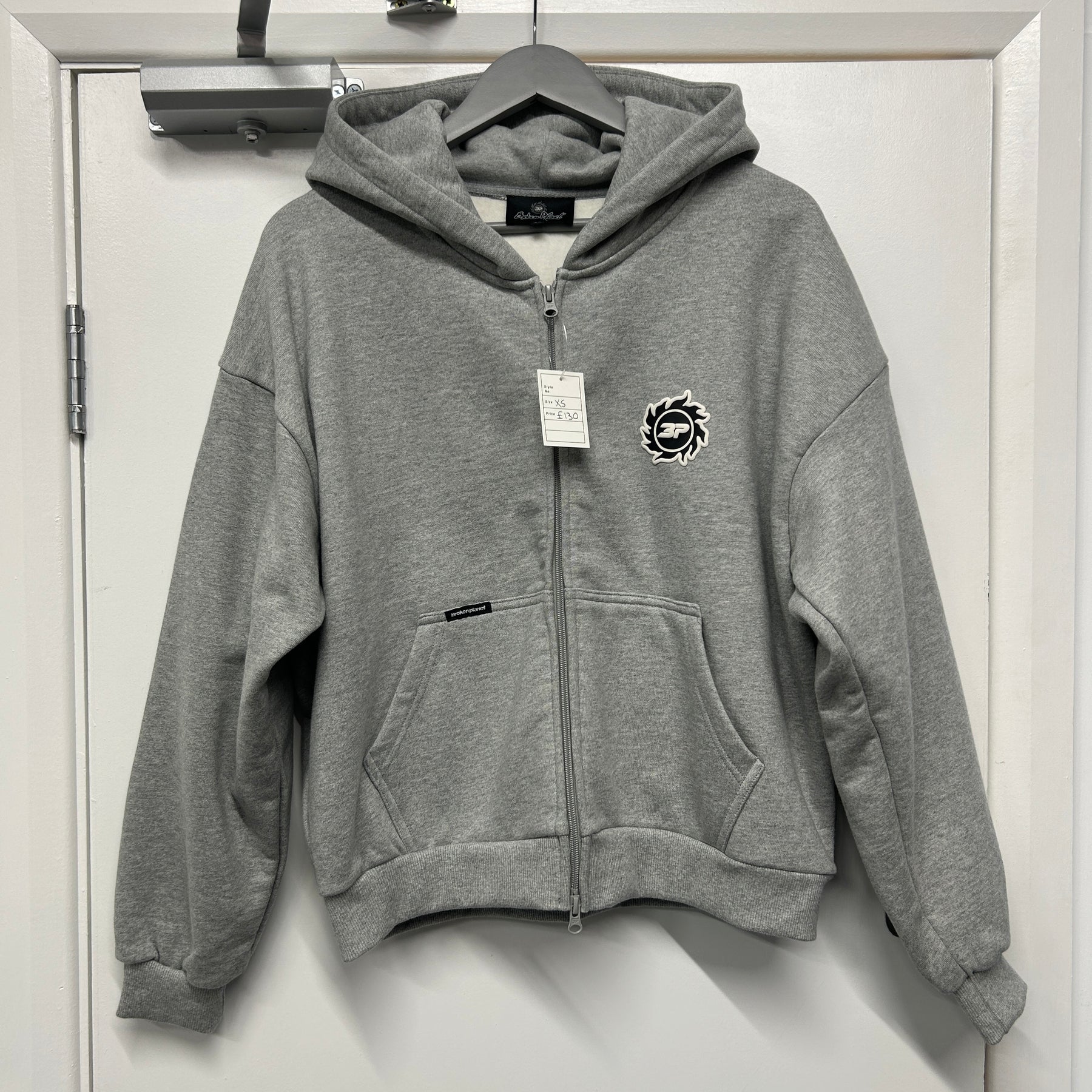 BROKEN PLANET GREY ZIP-UP