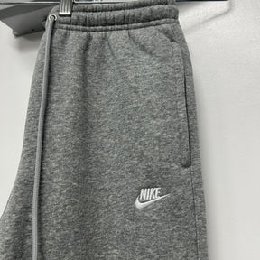 NIKE OPEN HEM FLEECE JOGGERS - GREY