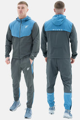 ELUDE TRACK TRACKSUIT - GREY/OMBRE BLUE