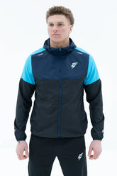 ELUDE VENT WINDBREAKER JACKET - BLACK/BLUE/NAVY