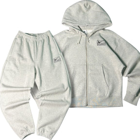 STUSSY X NIKE HOODIE GREY SS25