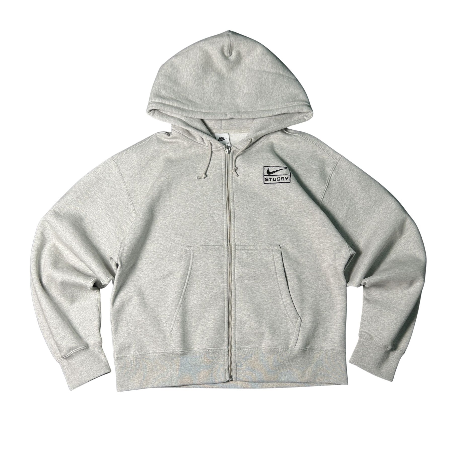 STUSSY X NIKE HOODIE GREY SS25