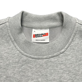 DRAMA SCRIPT FLEECE LINED CREWNECK