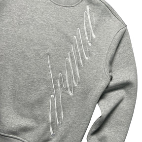 DRAMA SCRIPT FLEECE LINED CREWNECK